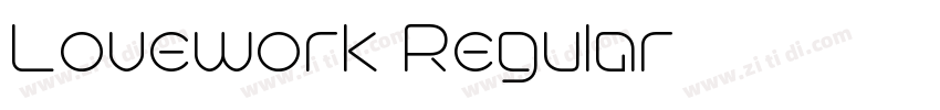 Lovework Regular字体转换